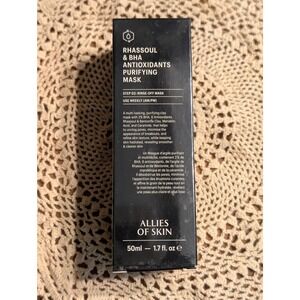 Allies of Skin Rhassoul & BHA Antioxidants Purifying Mask, 1.7 oz, NIB
